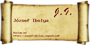 József Ibolya névjegykártya