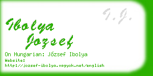 ibolya jozsef business card